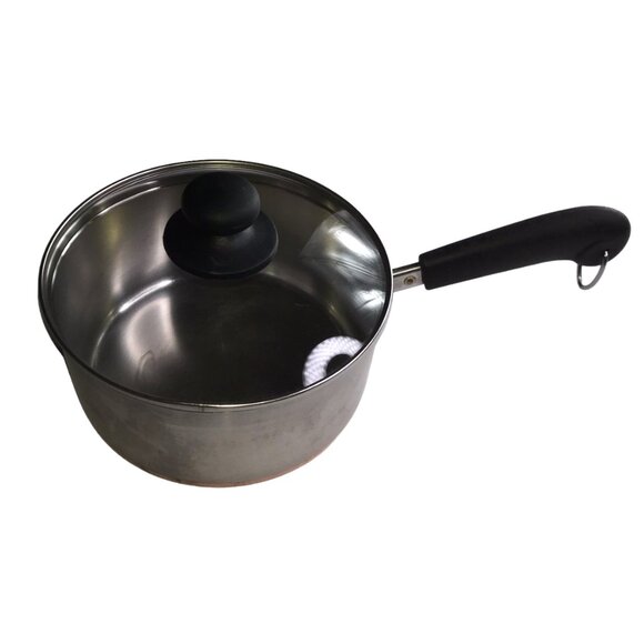 Revere Ware Small Saucepan Pan Pot Copper Bottom with Clear Glass Lid, 2 Qt - Picture 5 of 16